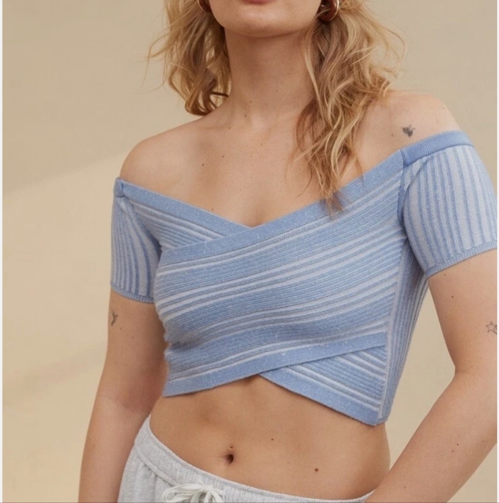 Aerie Sweater Reversible Crop Top